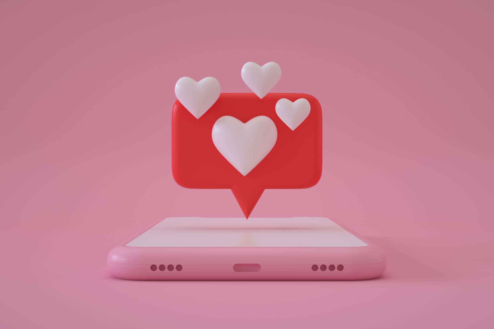Social media notification like icon on Smartphone